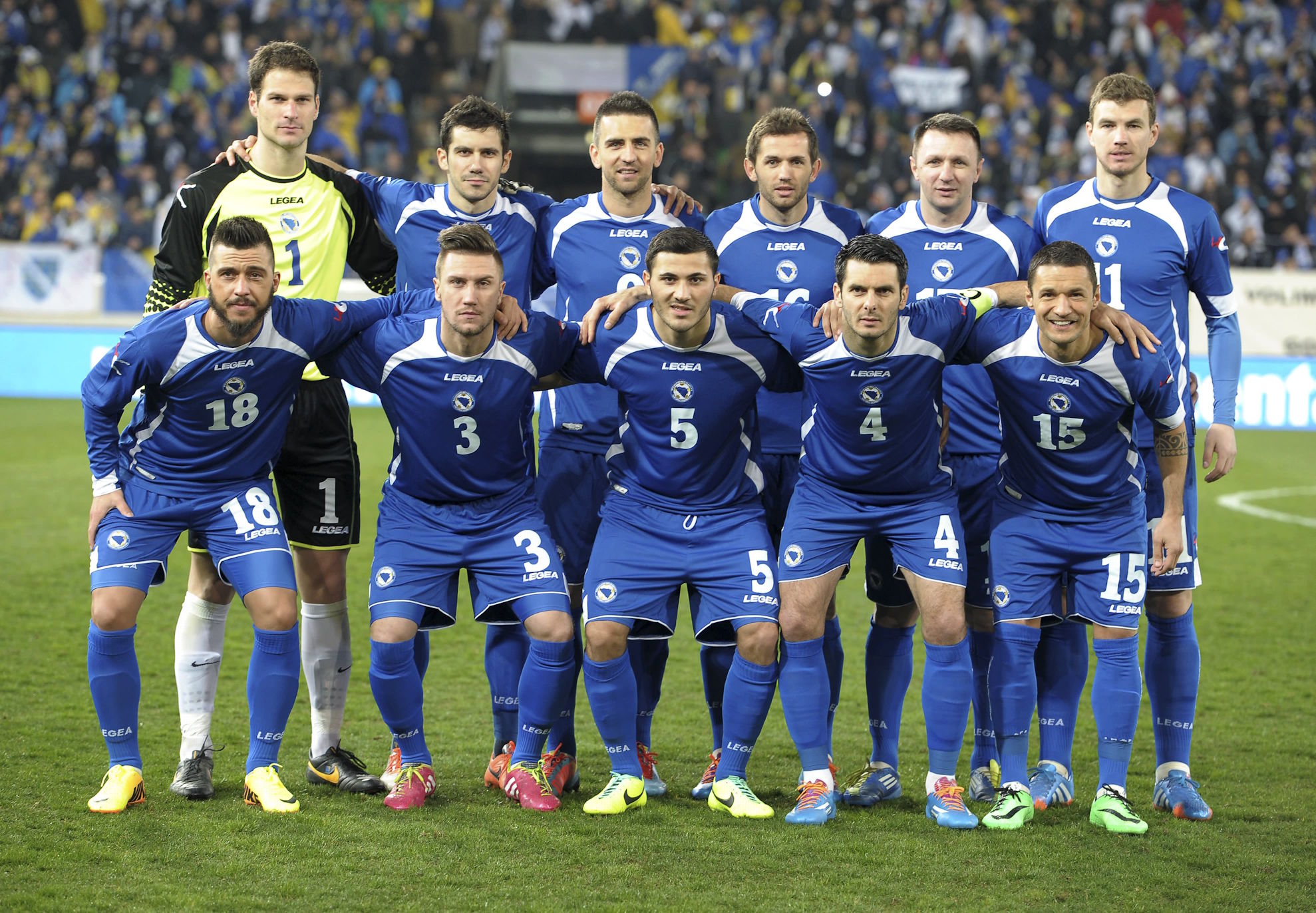 team photo for Bósnia