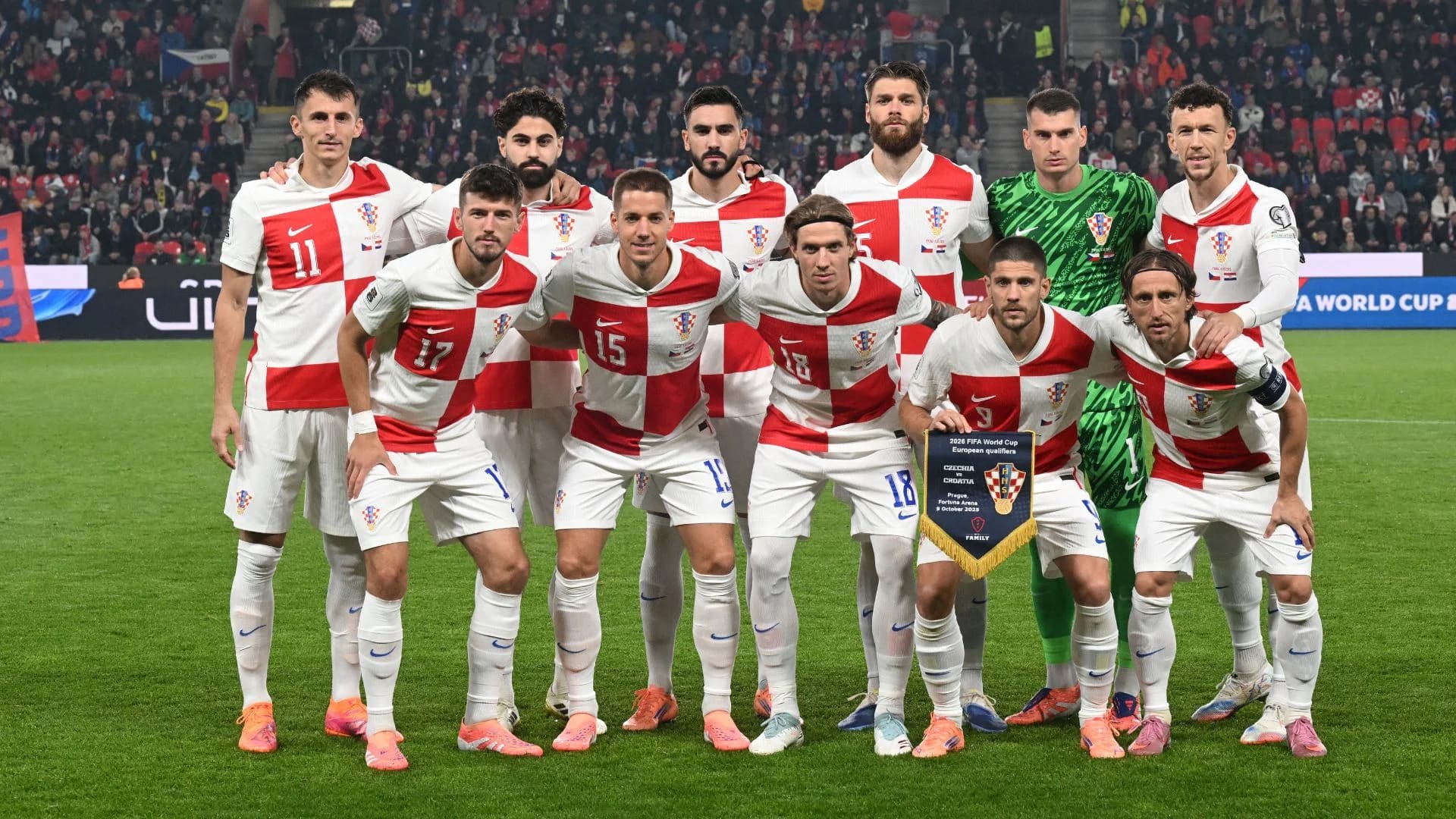 team photo for Croácia