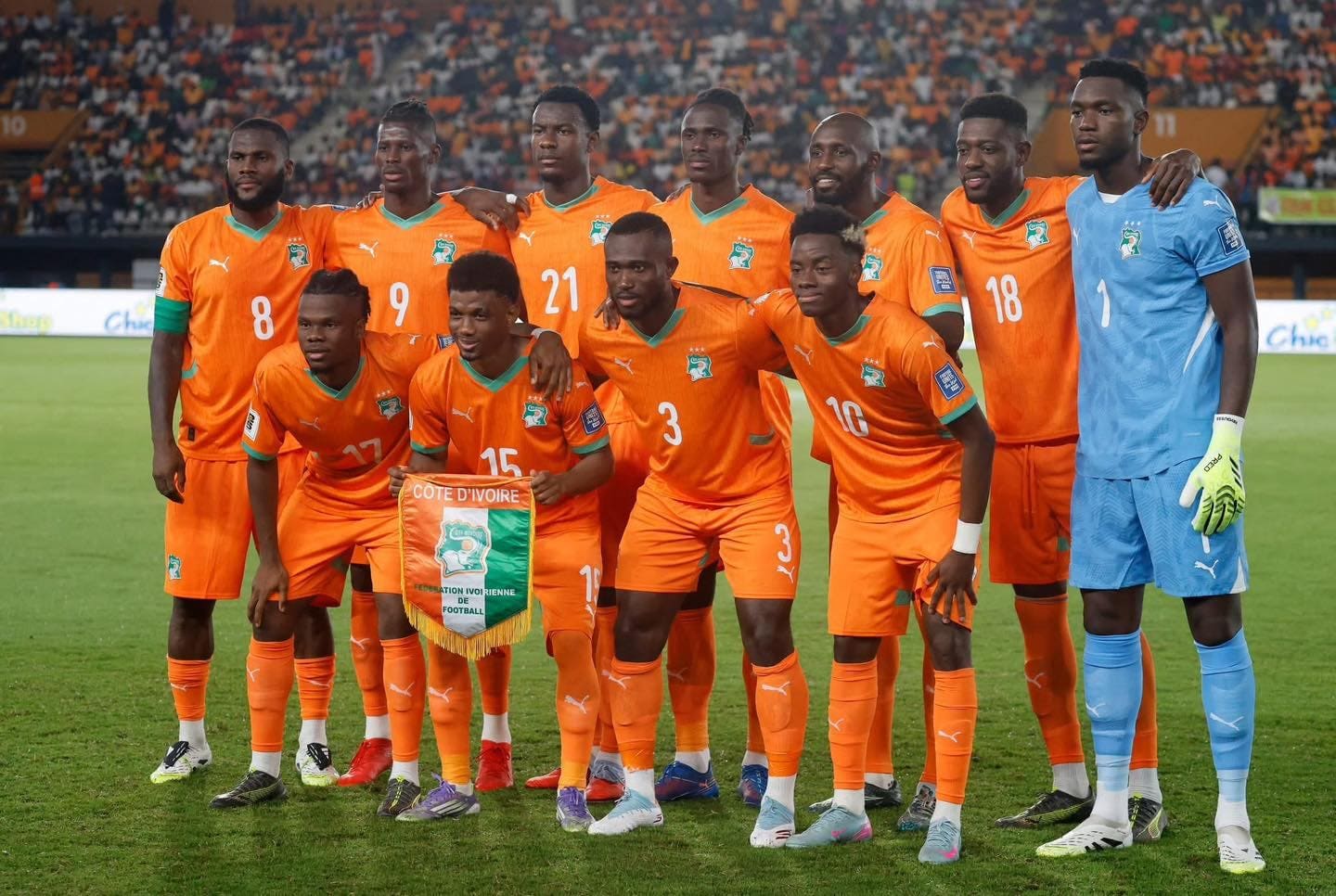 team photo for Costa do Marfim