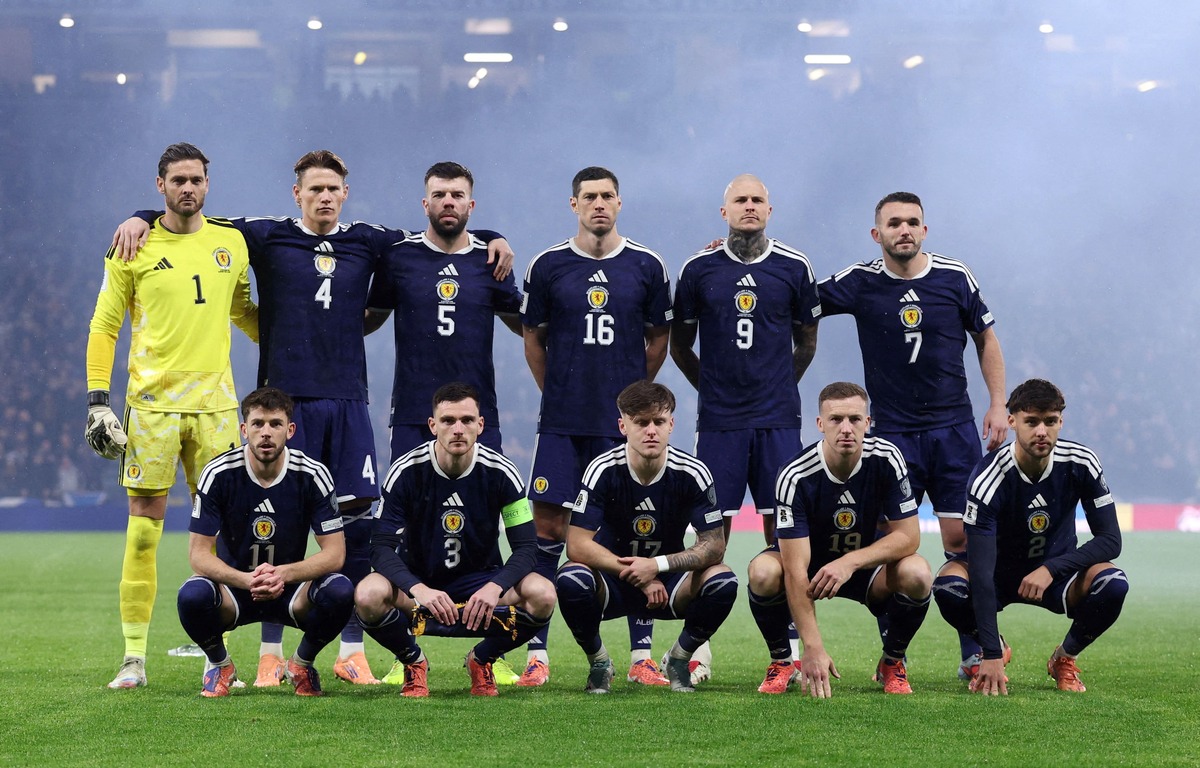 team photo for Escócia