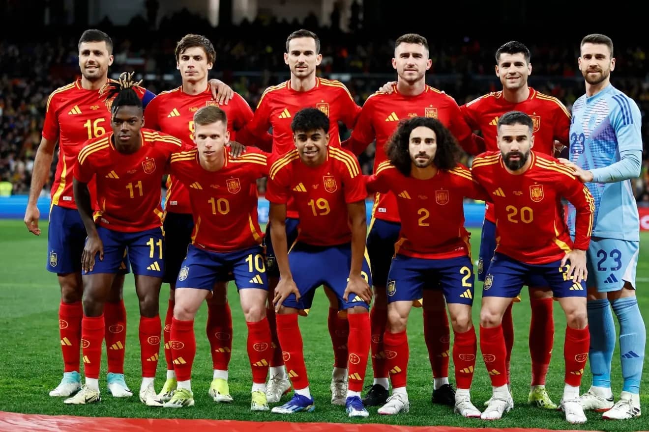 team photo for Espanha