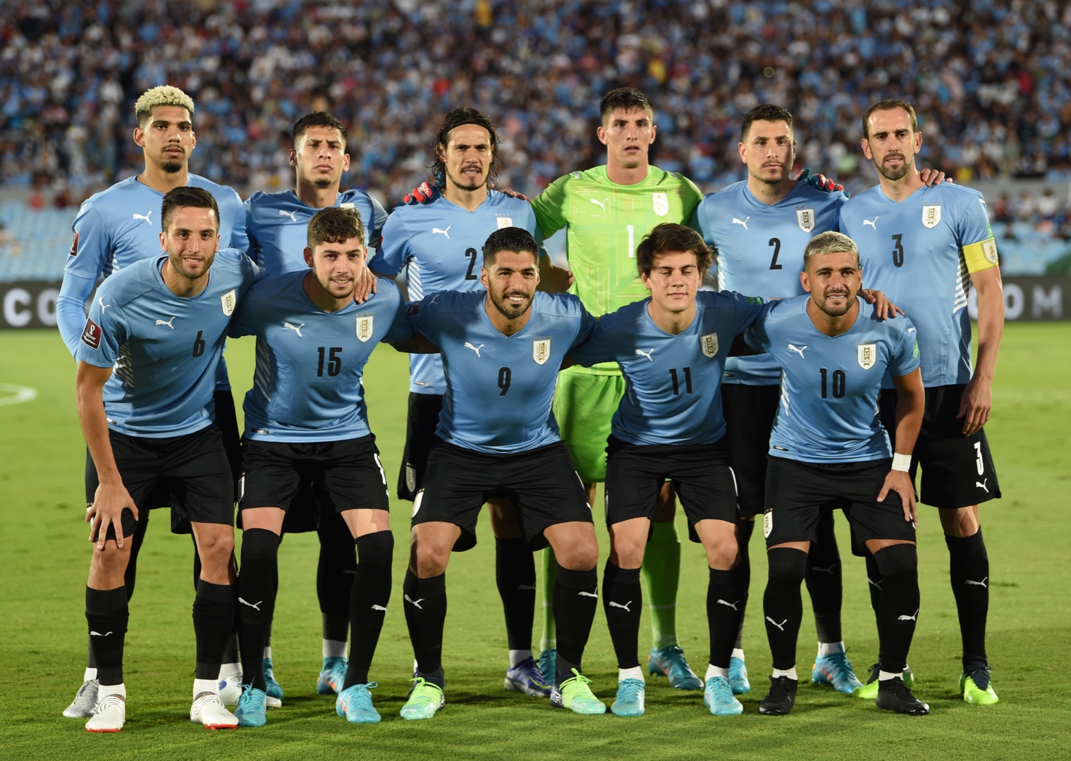 team photo for Uruguai